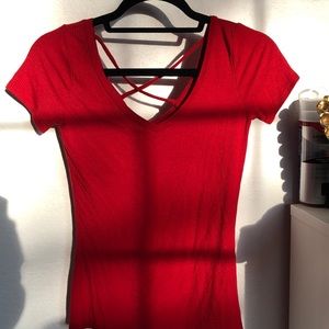 Red hollister t-shirt